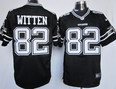 Nike Dallas Cowboys #82 Jason Witten Black Game Jersey