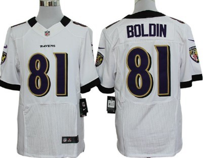 Nike Baltimore Ravens #81 Anquan Boldin White Elite Jersey