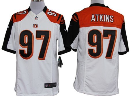 Nike Cincinnati Bengals #97 Geno Atkins White Limited Jersey