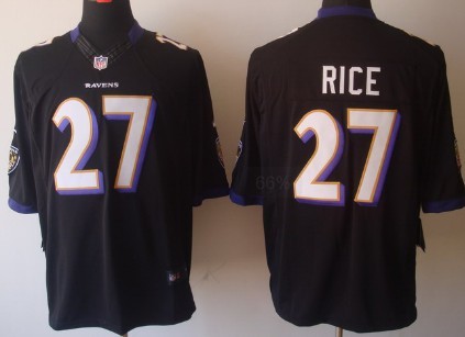 Nike Baltimore Ravens #27 Ray Rice Black Limited Jersey