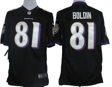 Nike Baltimore Ravens #81 Anquan Boldin Black Limited Jersey