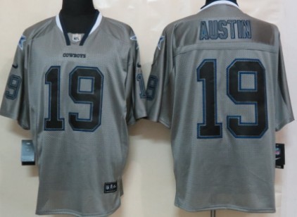 Nike Dallas Cowboys #19 Miles Austin Lights Out Gray Elite Jersey