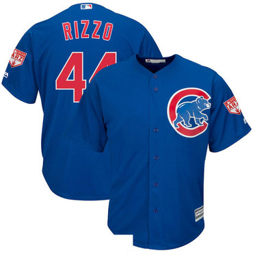 Men's Chicago Cubs 44 Anthony Rizzo Royal 2019 Spring Training Cool Base Jersey