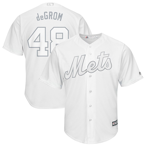 Mets #48 Jacob DeGrom White deGrom Players Weekend Cool Base Stitched Baseball Jersey