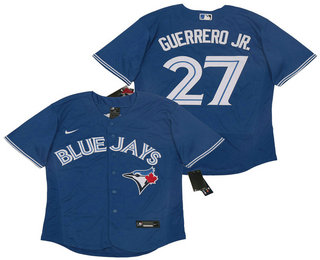 Men's Toronto Blue Jays #27 Vladimir Guerrero Jr. Blue Stitched MLB Flex Base Nike Jersey