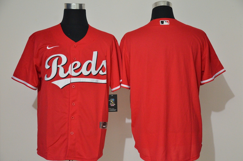 Men's Cincinnati Reds Blank Red Stitched MLB Cool Base Nike Jersey