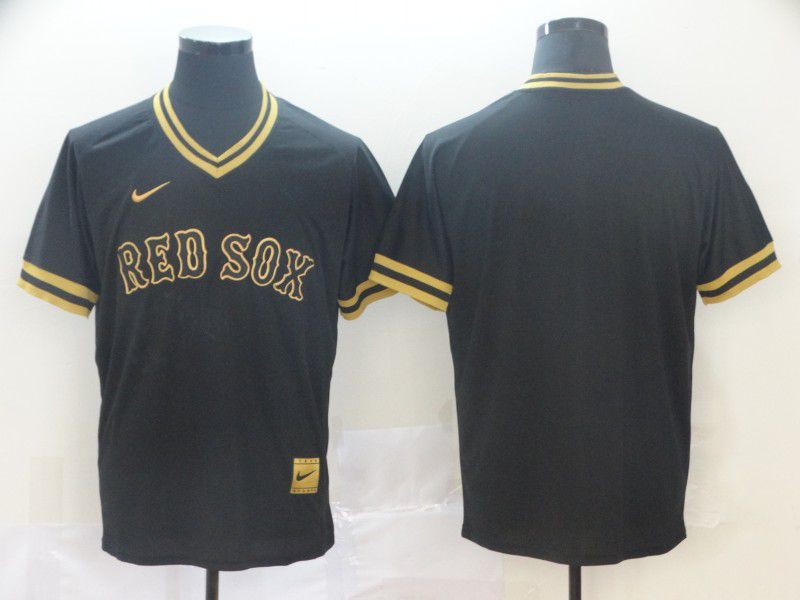 Men Boston Red Sox Blank Black gold Game Nike 2022 MLB Jersey