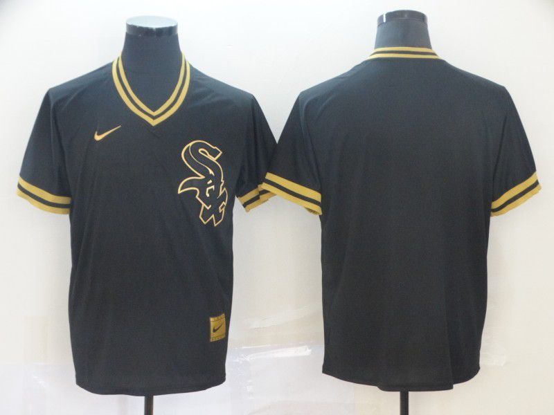 Men Chicago White Sox Blank Black gold Game Nike 2022 MLB Jersey