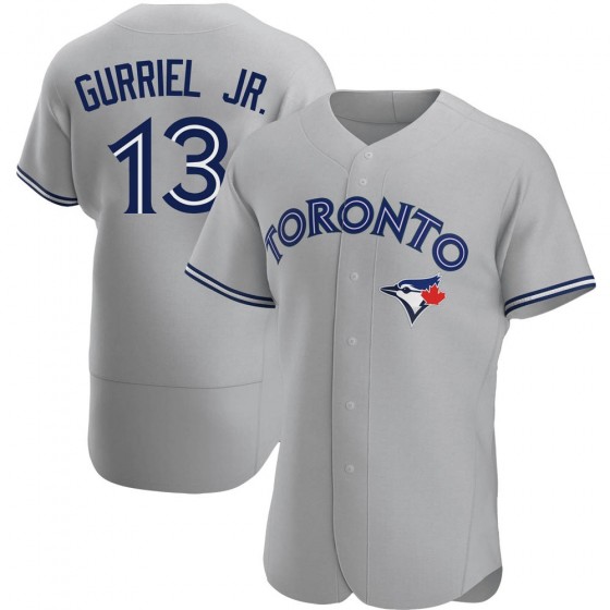 MEN'S TORONTO BLUE JAYS #13 LOURDES GURRIEL JR. GRAY ROAD JERSEY