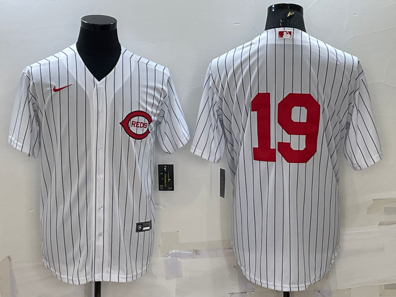 Men's Cincinnati Reds #19 Joey Votto 2022 White Field of Dreams Stitched Baseball Jersey