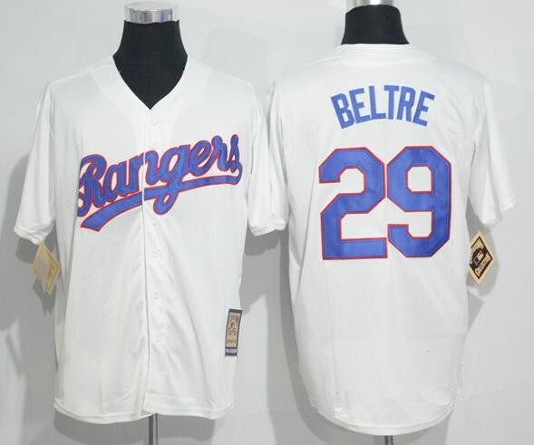 Men's Texas Rangers #29 Adrian Beltre White Home Stitched MLB Majestic Cool Base Cooperstown Collection Jersey