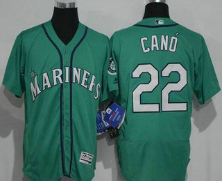 Men's Seattle Mariners #22 Robinson Cano Stitched MLB 2016 Majestic Flex Base Jersey