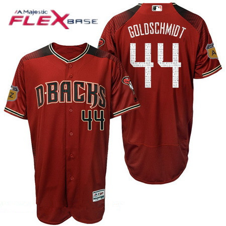 Men's Arizona Diamondbacks #44 Paul Goldschmidt Red 2017 Spring Training Stitched MLB Majestic Flex Base Jersey