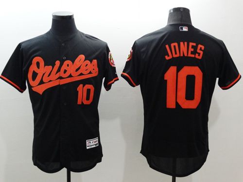 Men's Baltimore Orioles #10 Adam Jones Black Flexbase Authentic Collection Stitched MLB Jersey