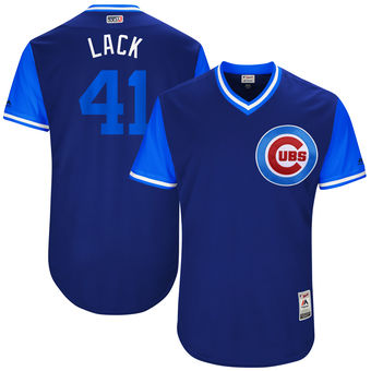 Men's Chicago Cubs John Lackey Lack Majestic Royal 2017 Players Weekend Authentic Jersey