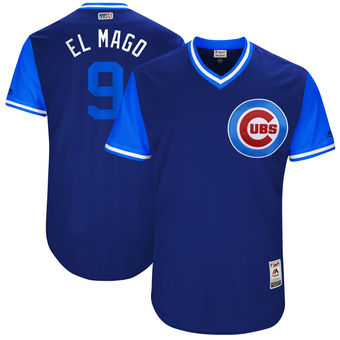 Men's Chicago Cubs Javier Baez El Mago Majestic Royal 2017 Players Weekend Authentic Jersey