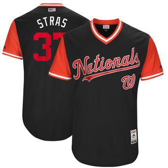 Men's Washington Nationals Stephen Strasburg Stras Majestic Navy 2017 Players Weekend Authentic Jersey