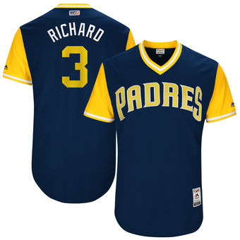 Men's San Diego Padres Clayton Richard Richard Majestic Navy 2017 Players Weekend Authentic Jersey