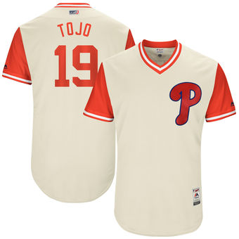 Men's Philadelphia Phillies Tommy Joseph Tojo Majestic Tan 2017 Players Weekend Authentic Jersey