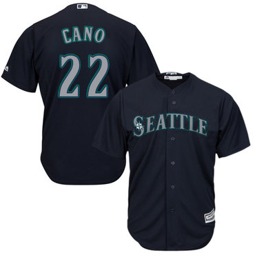 Men's Seattle Mariners #22 Robinson Cano Navy Blue New Cool Base Stitched MLB Jersey