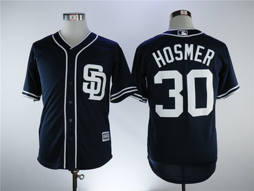 San Diego Padres #30 Eric Hosmer Black Cool Base Stitched Men MLB Jersey