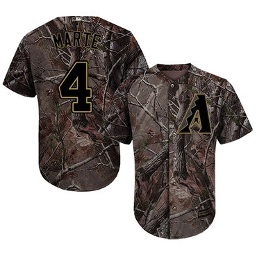 Arizona Diamondbacks #4 Ketel Marte Camo Realtree Collection Cool Base Stitched MLB Jersey