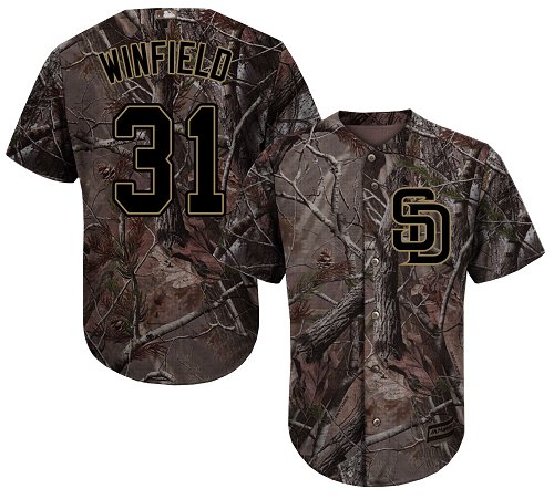 San Diego Padres #31 Dave Winfield Camo Realtree Collection Cool Base Stitched MLB Jersey