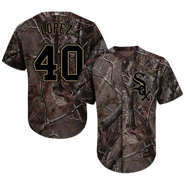 Chicago White Sox #40 Reynaldo Lopez Camo Realtree Collection Cool Base Stitched MLB Jerseys