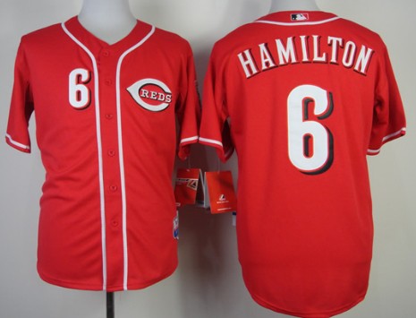 Cincinnati Reds #6 Josh Hamilton Red Jersey