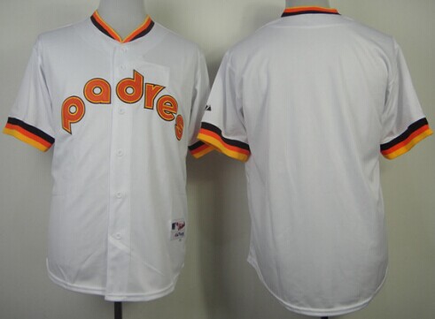 San Diego Padres Blank 1984 White Jersey