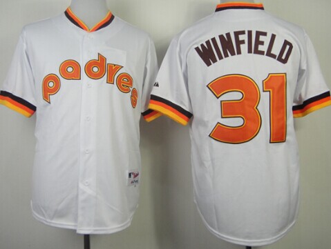 San Diego Padres #31 Dave Winfield 1984 White Jersey