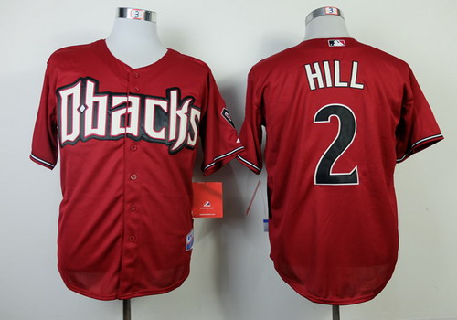 Arizona Diamondbacks #2 Aaron Hill Red Jersey