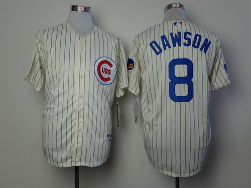 Chicago Cubs #8 Andre Dawson 1969 Cream Jersey