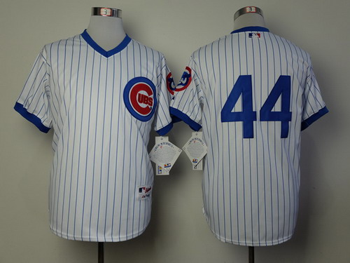 Chicago Cubs #44 Anthony Rizzo 1988 White Pullover Jersey