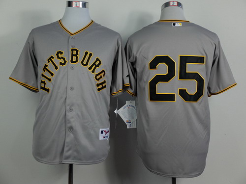 Pittsburgh Pirates #25 Gregory Polanco 1953 Gray Jersey