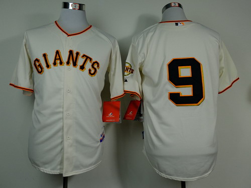 San Francisco Giants #9 Brandon Belt Cream Jersey