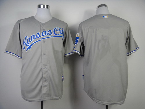 Kansas City Royals Blank Gray Jersey