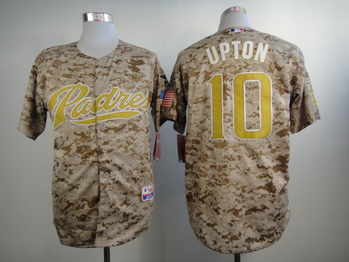 San Diego Padres #10 Justin Upton 2014 Camo Jersey