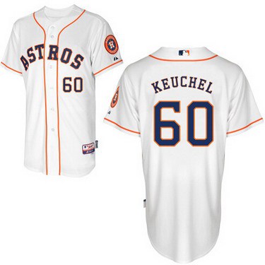 Houston Astros #60 Dallas Keuchel White Jersey