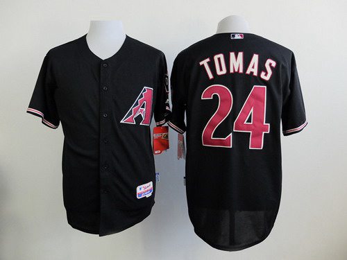 Men's Arizona Diamondbacks #24 Yasmany Tomas Black Jersey