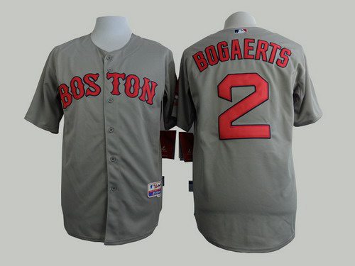 Men's Boston Red Sox #2 Xander Bogaerts 2014 Gray Jersey