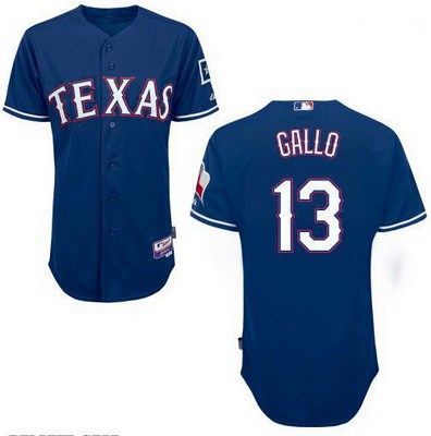 Men's Texas Rangers #13 Joey Gallo 2014 Blue Jersey