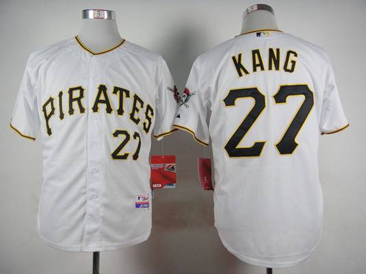 Men's Pittsburgh Pirates #27 Jung-Ho Kang White Jersey