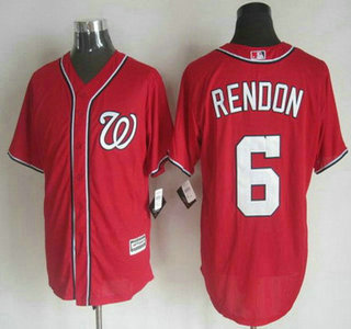 Men's Washington Nationals #6 Anthony Rendon Alternate Red 2015 MLB Cool Base Jersey