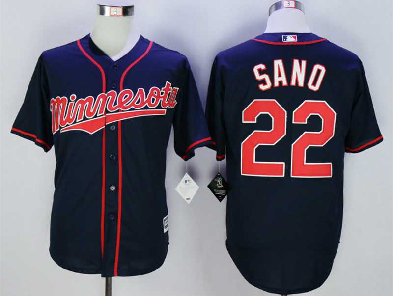 Men's Minnesota Twins #22 Miguel Sano Blue New Cool Base Jersey