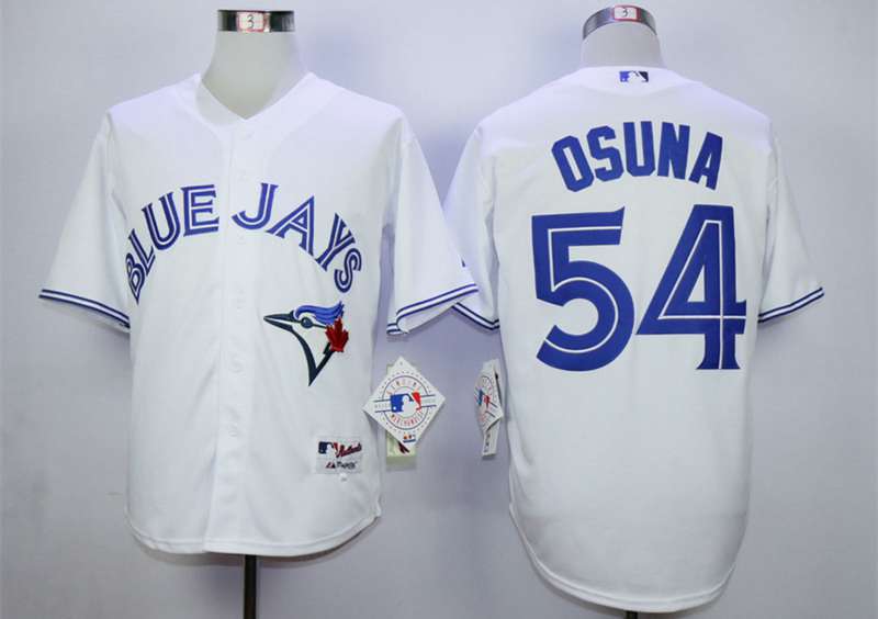 Men's Toronto Blue Jays #54 Roberto Osuna White Cool Base Jersey