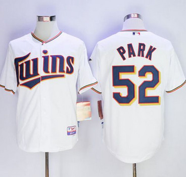 Twins #52 Byung-Ho Park White Home Cool Base Stitched MLB Jersey