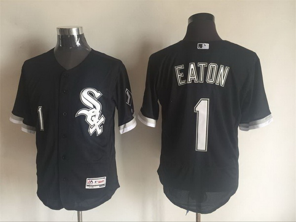 Men's Chicago White Sox #1 Adam Eaton Black 2016 Flexbase Majestic Baseball Jersey