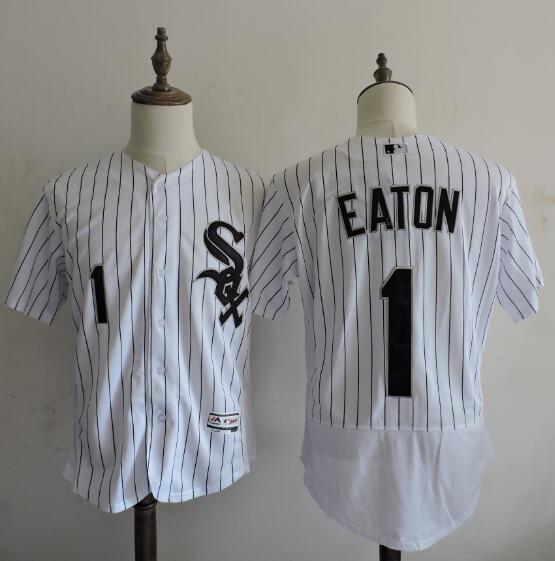 Men's Chicago White Sox #1 Adam Eaton White Home 2016 Flexbase Majestic Baseball Jersey