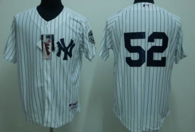 New York Yankees #52 CC Sabathia White Jersey